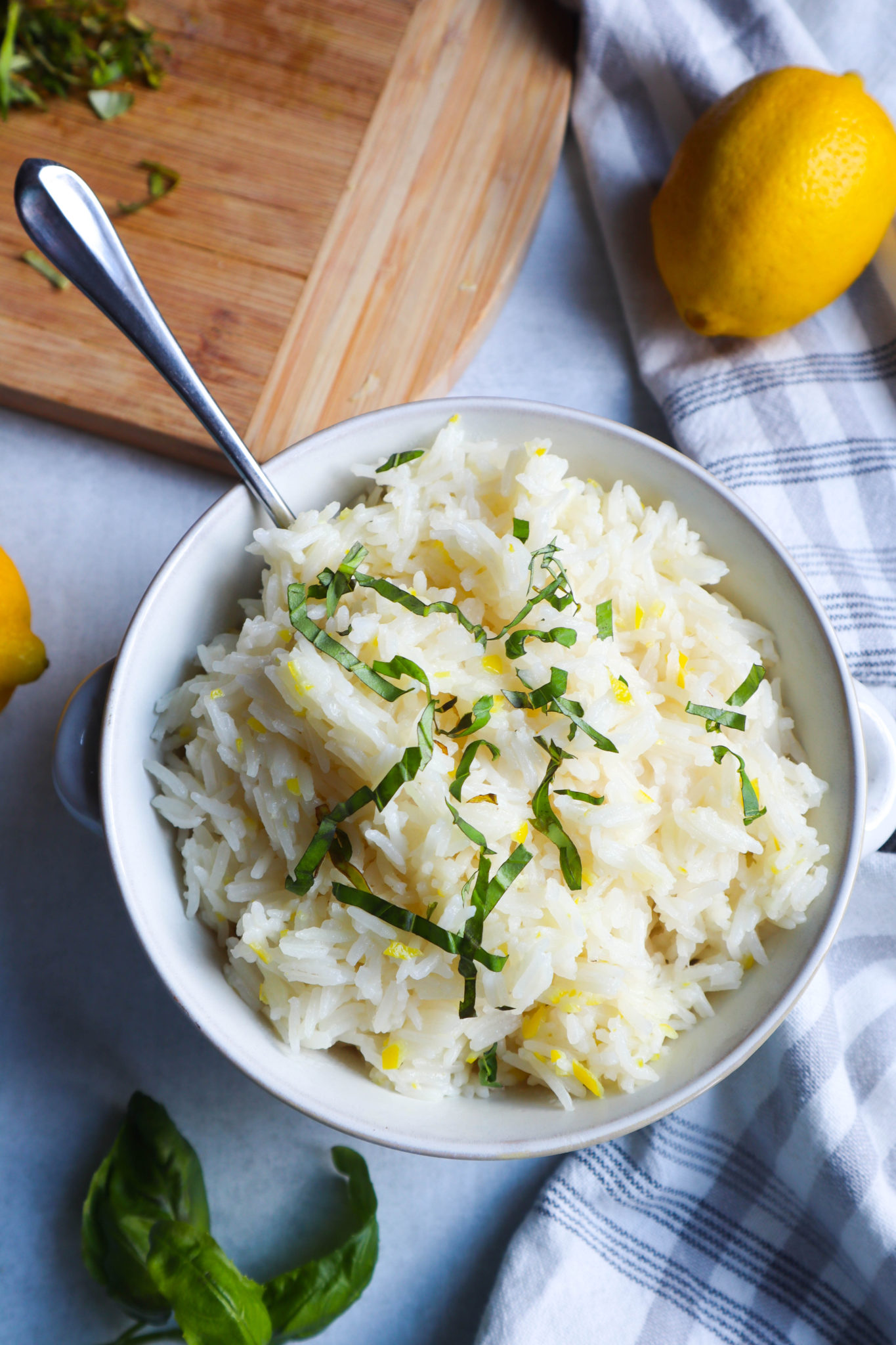 The Best Lemon Basil Rice - Bless This Meal