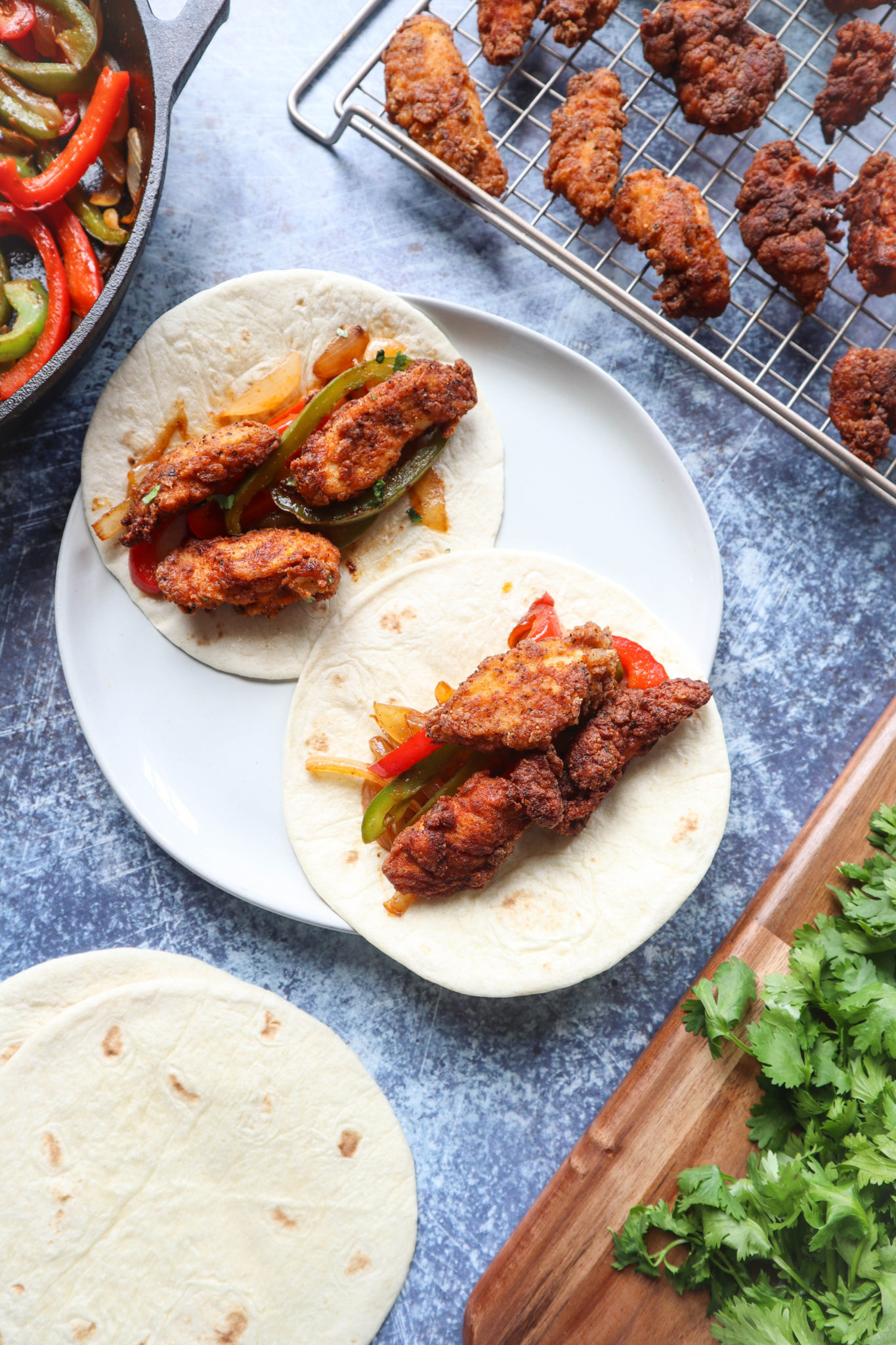 The Best Crispy Chicken Fajitas Bless This Meal