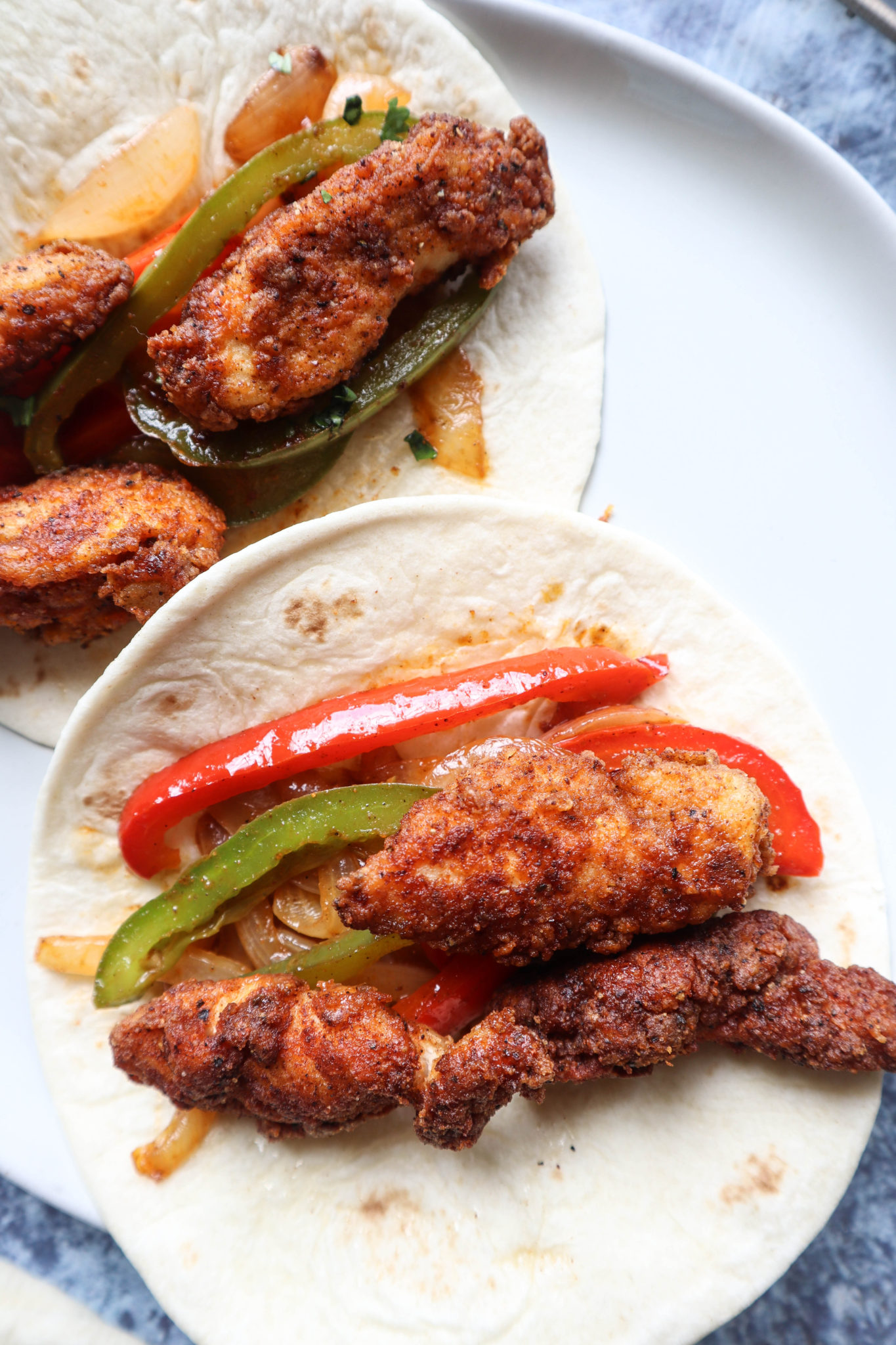 The Best Crispy Chicken Fajitas Bless This Meal