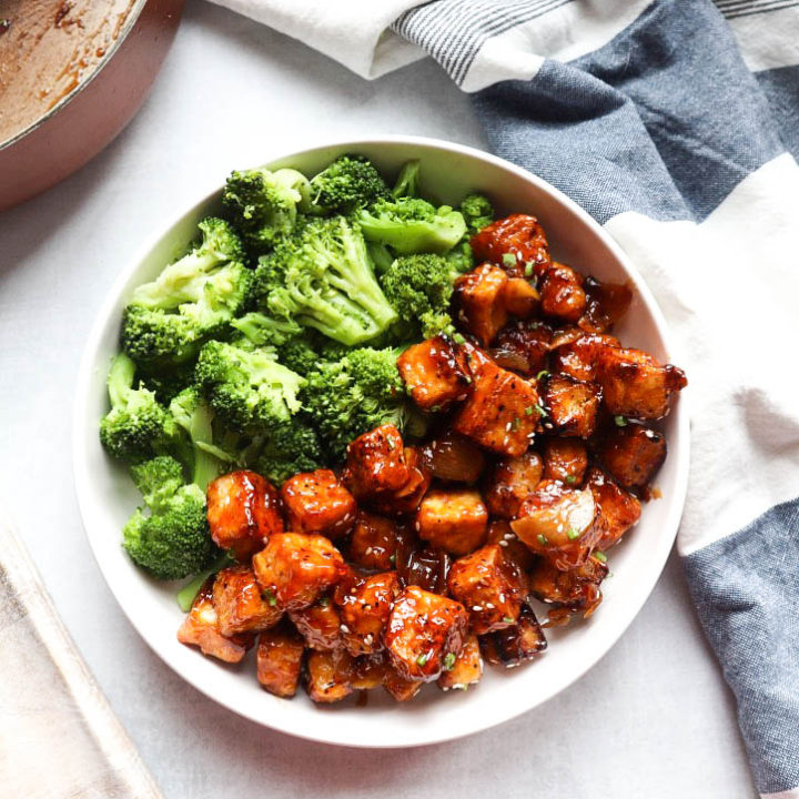 Crispy Honey Garlic Tofu Bless This Meal