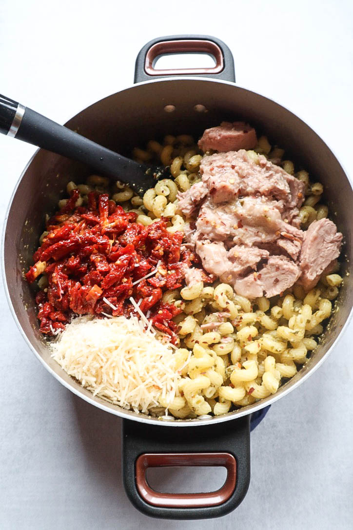 The Best Tuna Pesto Pasta Bless This Meal