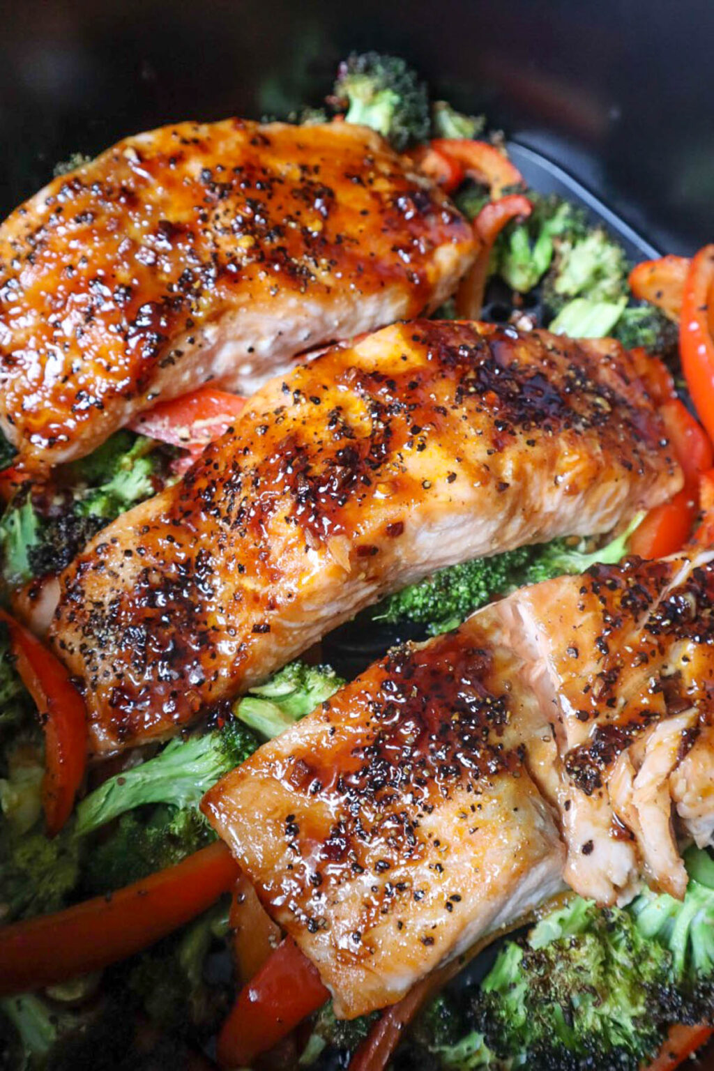 Easy Air Fryer Salmon and Vegetables Bless This Meal