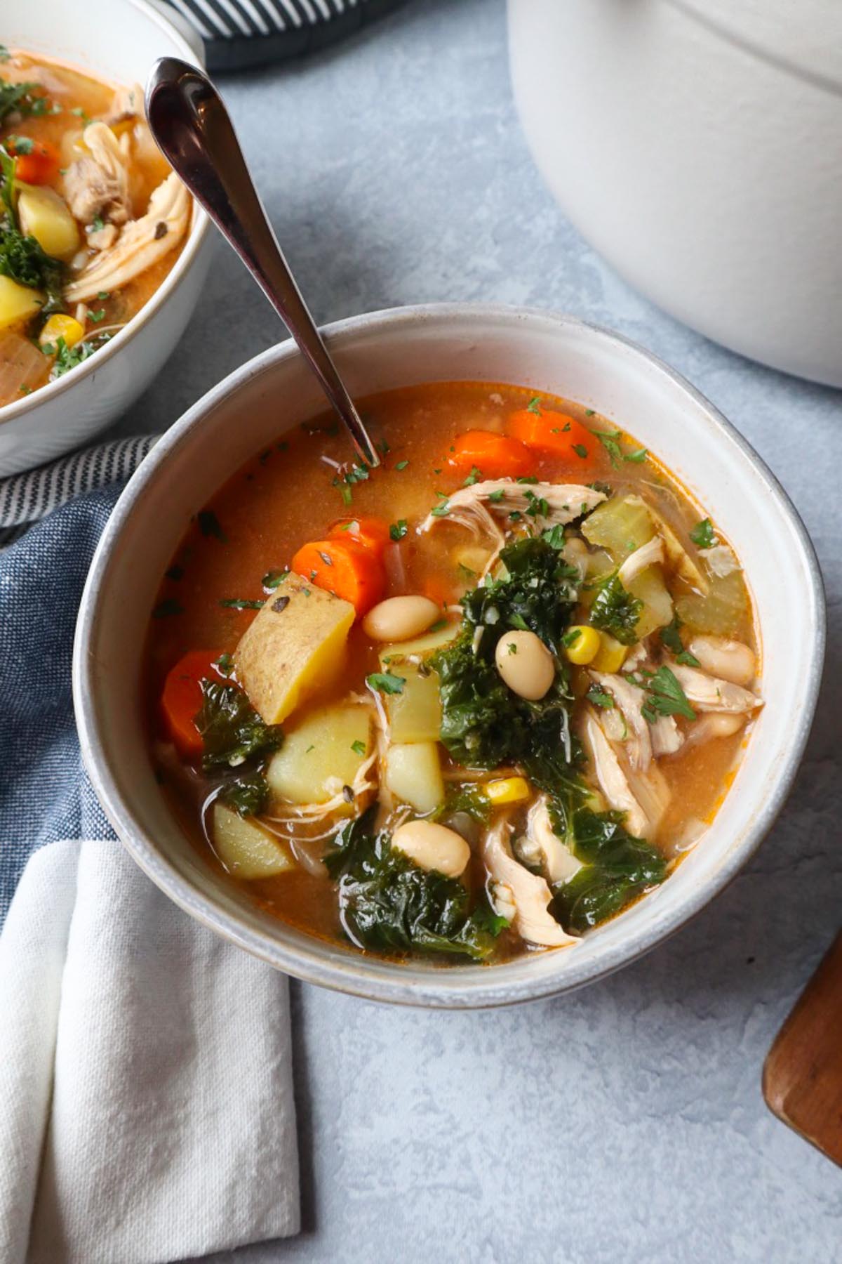 Easy Homemade Chicken Soup Without Noodles Bless This Meal