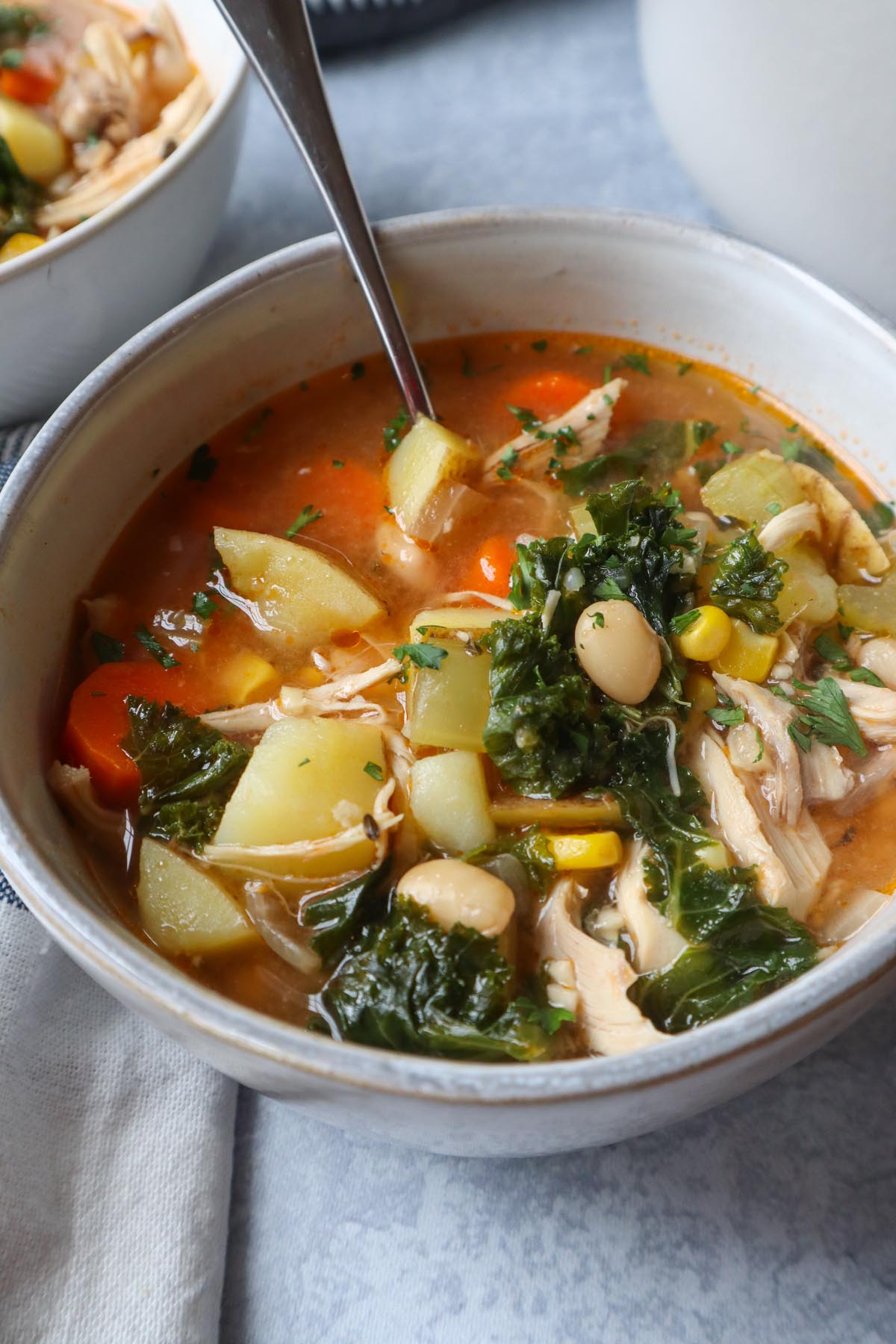 Easy Homemade Chicken Soup Without Noodles - Bless This Meal