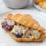 croissant stuffed with california chicken salad.
